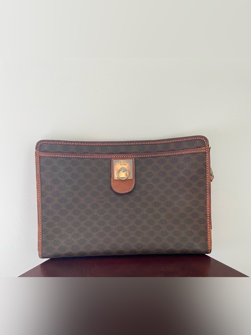 Celine Vintage Macadam Clutch
